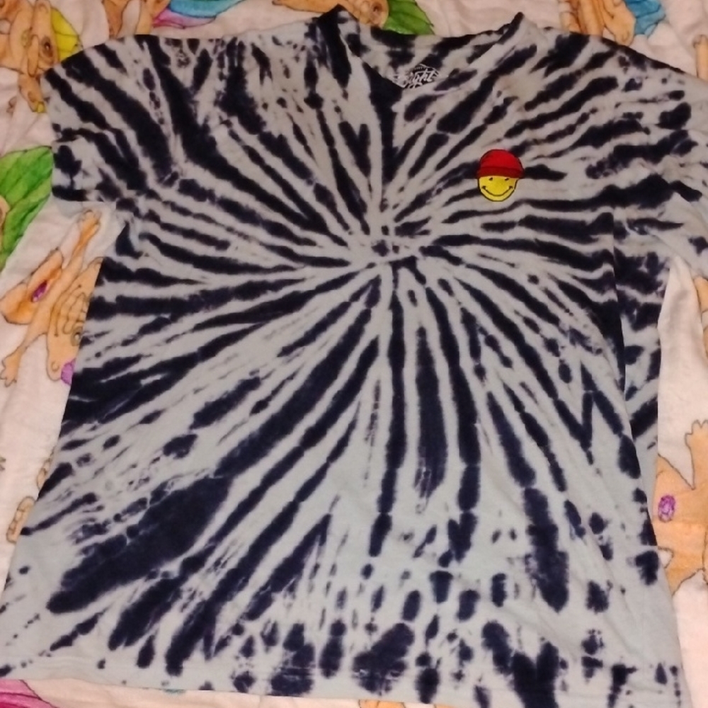 Eighty Eight Black and White Tie-Dye Kids Tee